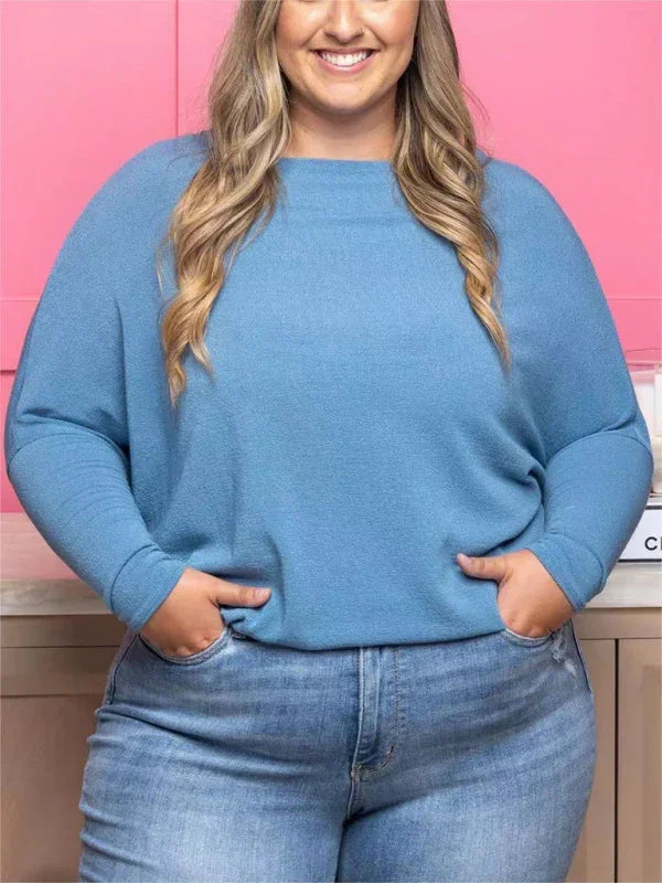Women Plus Size Long Sleeve Tshirt-Women T-Shirt-LeStyleParfait