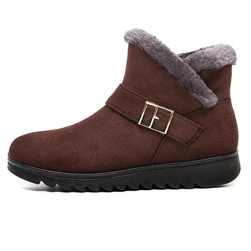 Women Plush Snow Boots - Ankle Boots - LeStyleParfait