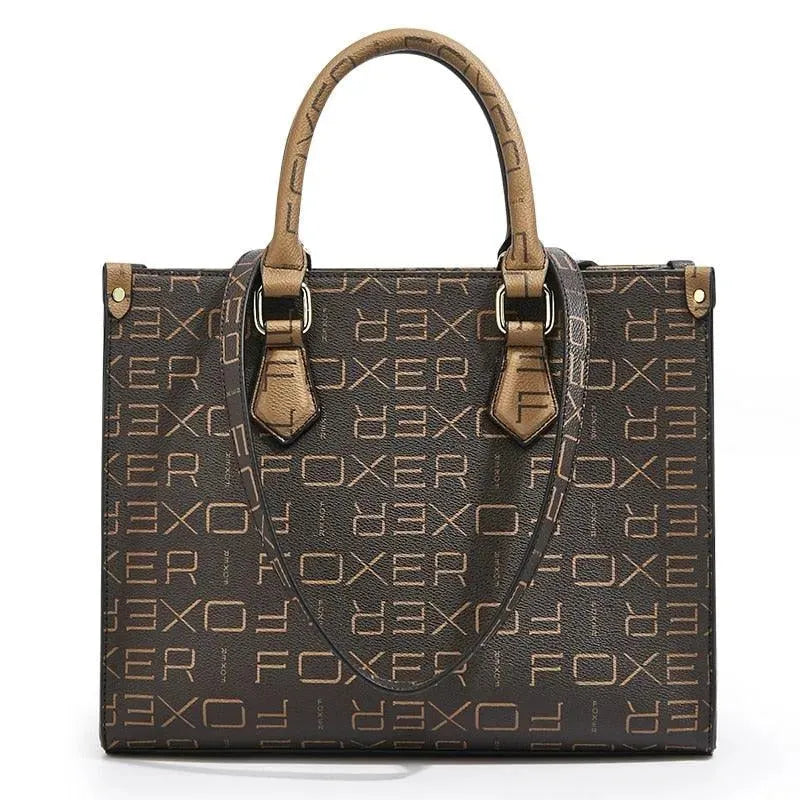 Women Printed Leather Handbag - Handbag - LeStyleParfait