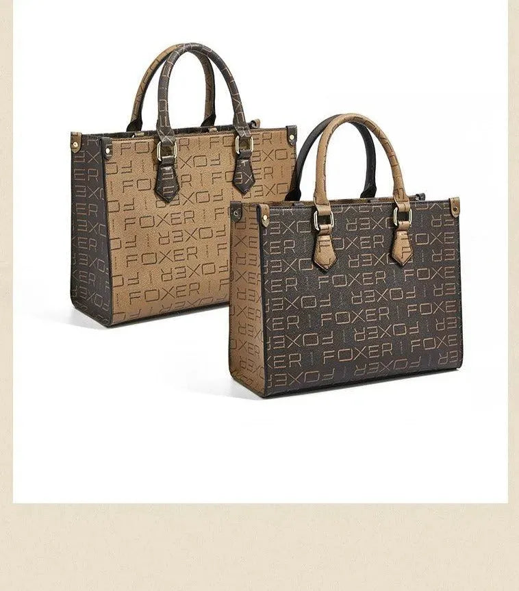 Women Printed Leather Handbag - Handbag - LeStyleParfait