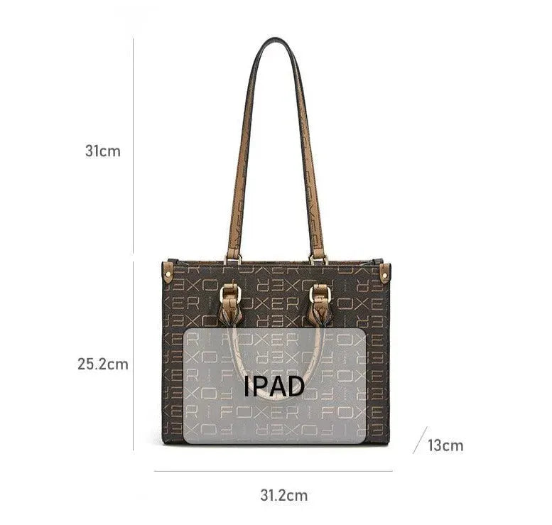 Women Printed Leather Handbag - Handbag - LeStyleParfait