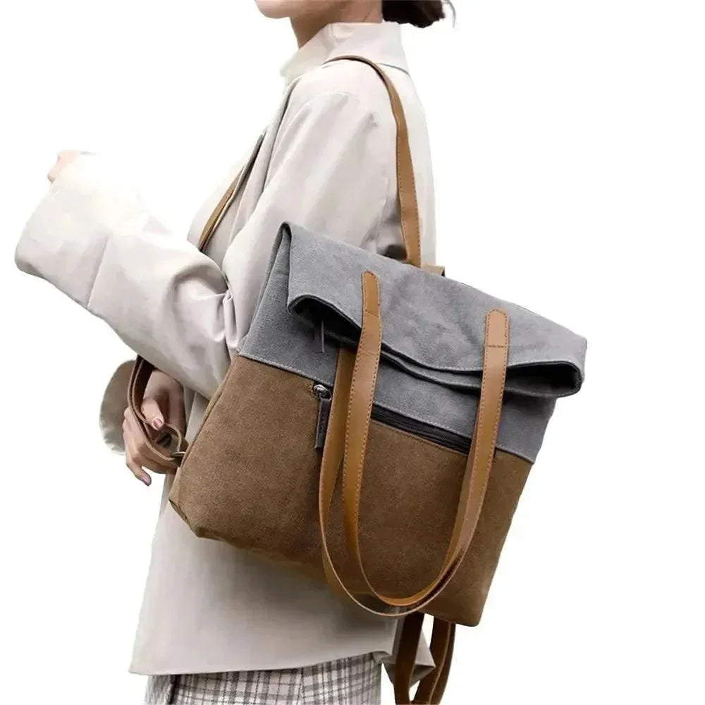 Women's Designer Canvas Backpack - Backpack - LeStyleParfait