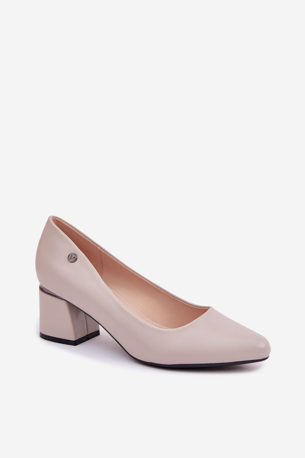 Women's Almond Toe Mid Block Heel Pumps-Pumps Shoes-LeStyleParfait