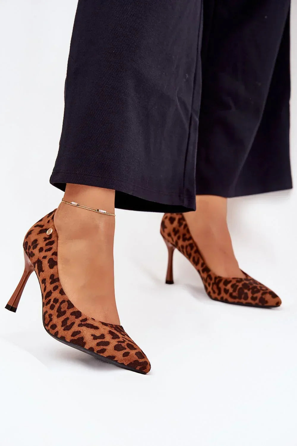 Women's Animal Print Pointed Toe Stiletto Pumps-Pumps Shoes-LeStyleParfait