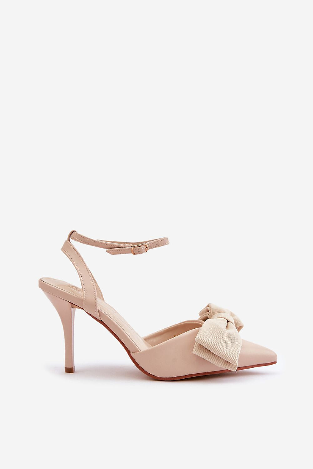 Women's Bow Ankle Strap Stiletto Pumps-Pumps Shoes-LeStyleParfait