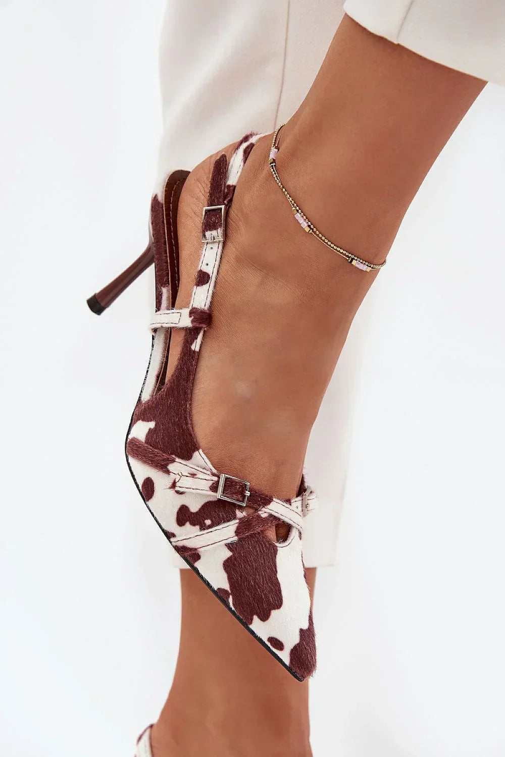 Women's Buckle Strap Slingback Stiletto Pumps-Pumps Shoes-LeStyleParfait
