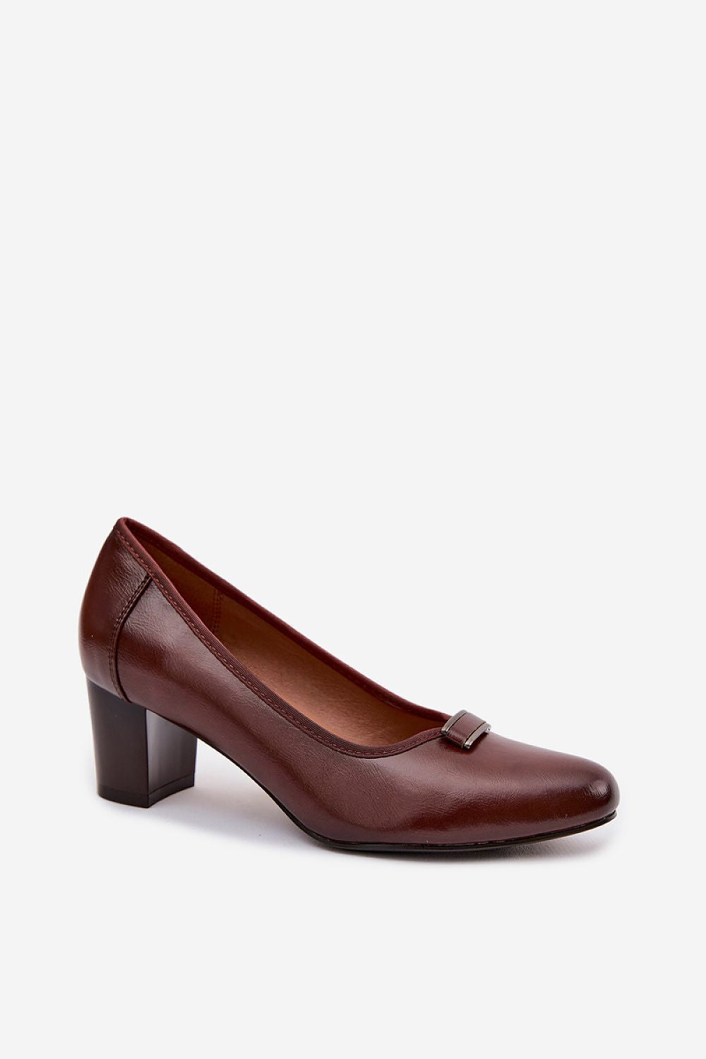 Women's Classic Mid Heel Block Pumps-Pumps Shoes-LeStyleParfait