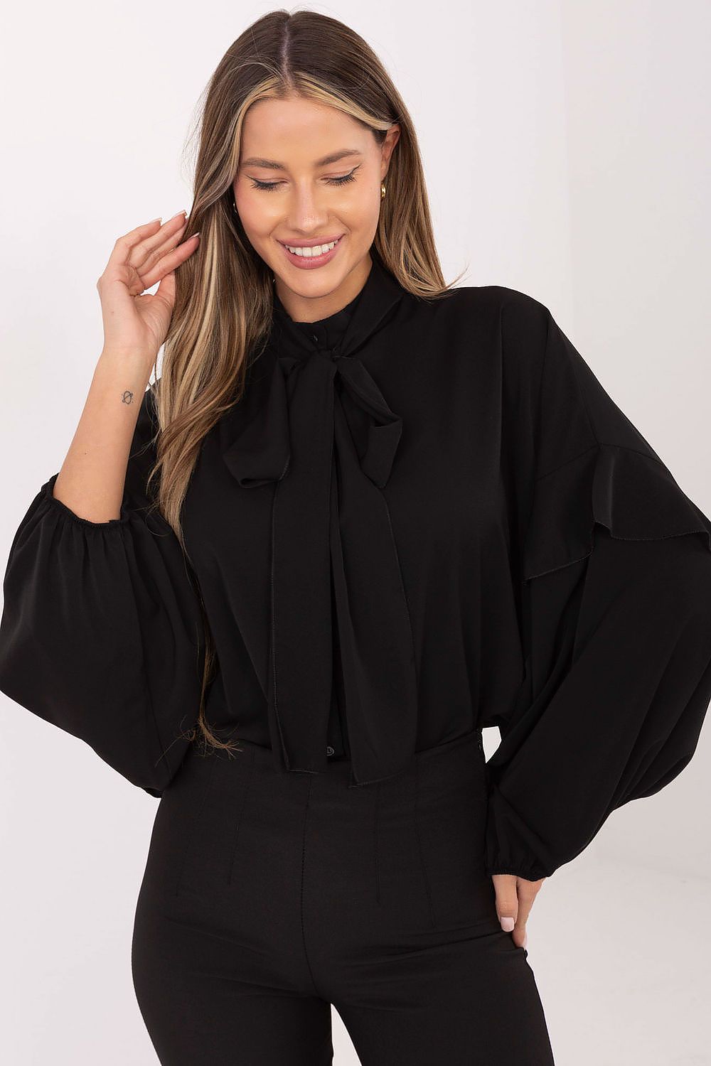 Women's Collarless Elegant Shirt — Brown-LeStyleParfait