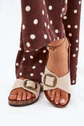 Women’s Cork Platform Buckle Sandals-Women's Sandals-LeStyleParfait