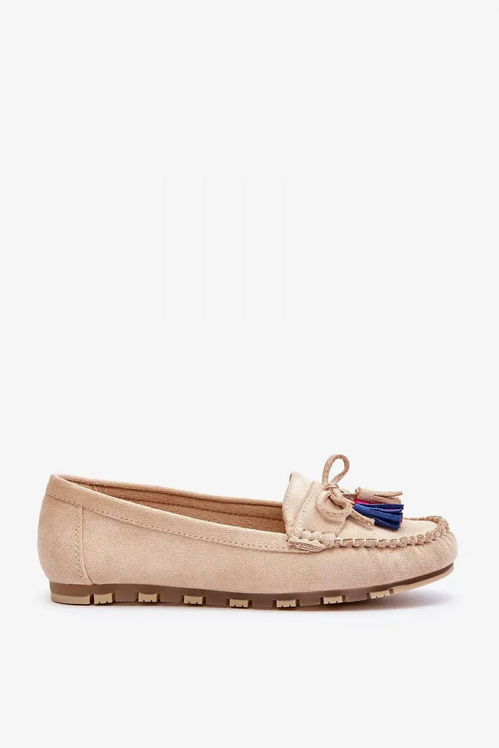 Women’s eco suede tassel driving moccasin loafers, lightweight flat women’s driving shoes with leather insole