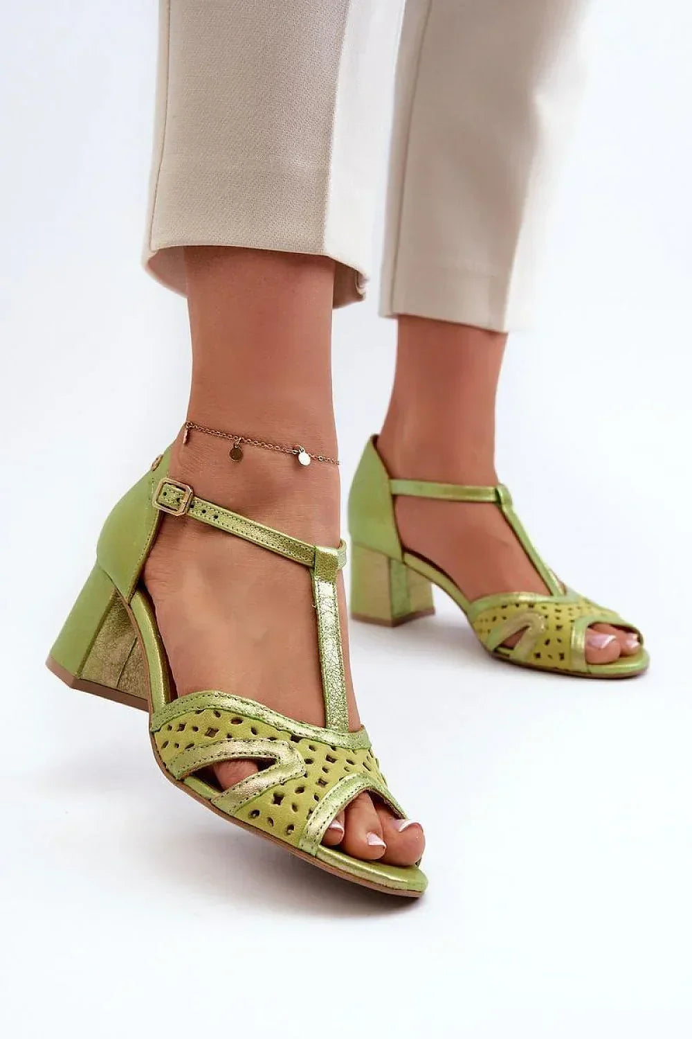 Women’s Genuine Leather Wedding Sandals-Women's Sandals-LeStyleParfait