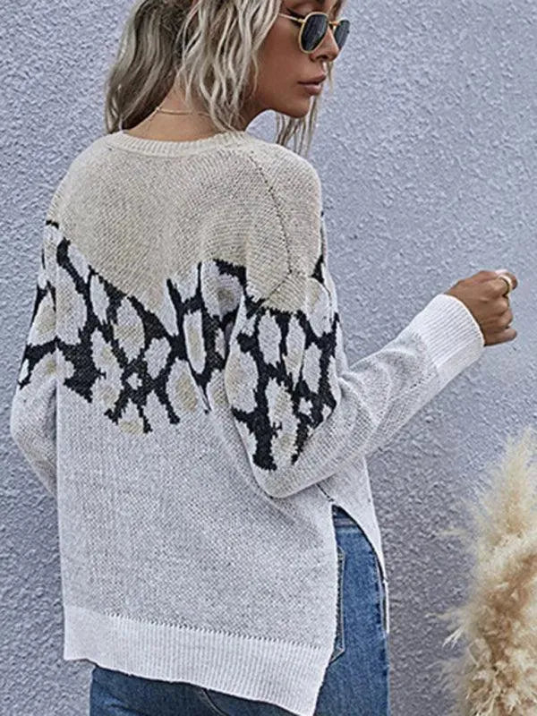 Women’s Graphic Crew-Neck Pullover Sweater