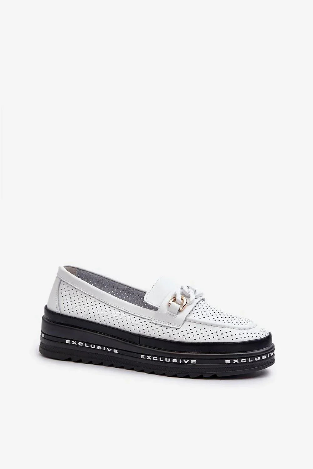 Women’s leather horsebit platform moc toe loafers, chunky women’s platform loafers for workwear and street style