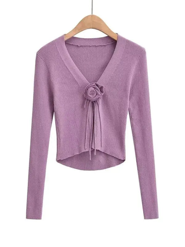 Women’s Lightweight V-Neck Cardigan Sweater – All-Season Knit