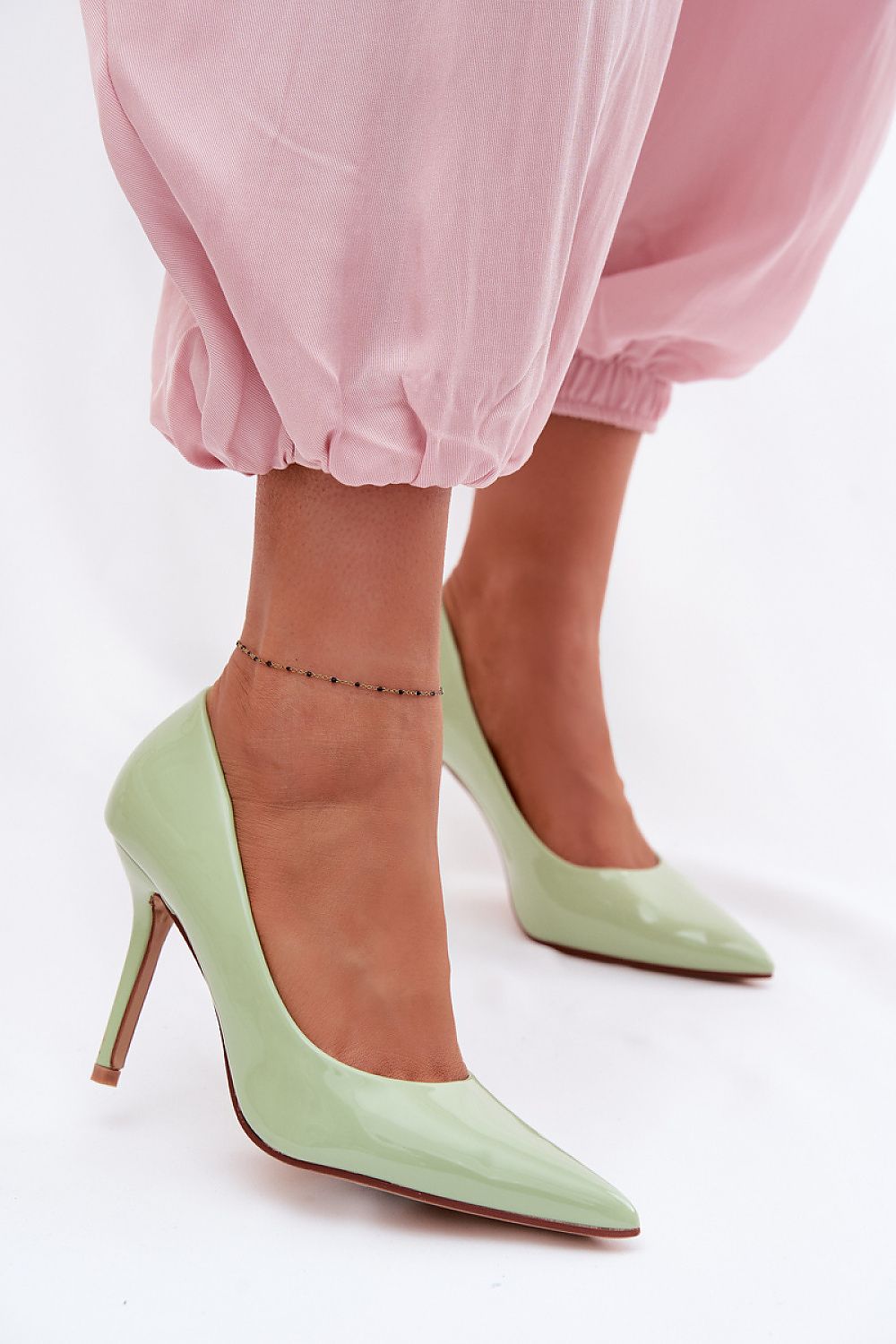 Women's Patent Pointed Toe Stiletto Pumps-Pumps Shoes-LeStyleParfait
