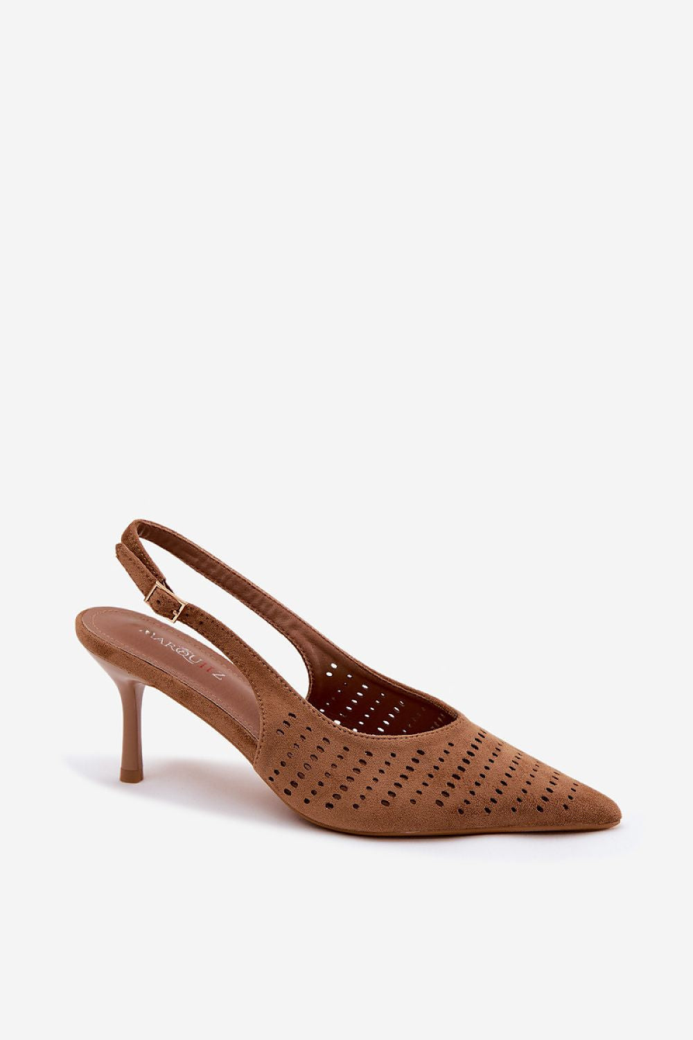 Women’s Perforated Stiletto Sandals-Women's Sandals-LeStyleParfait