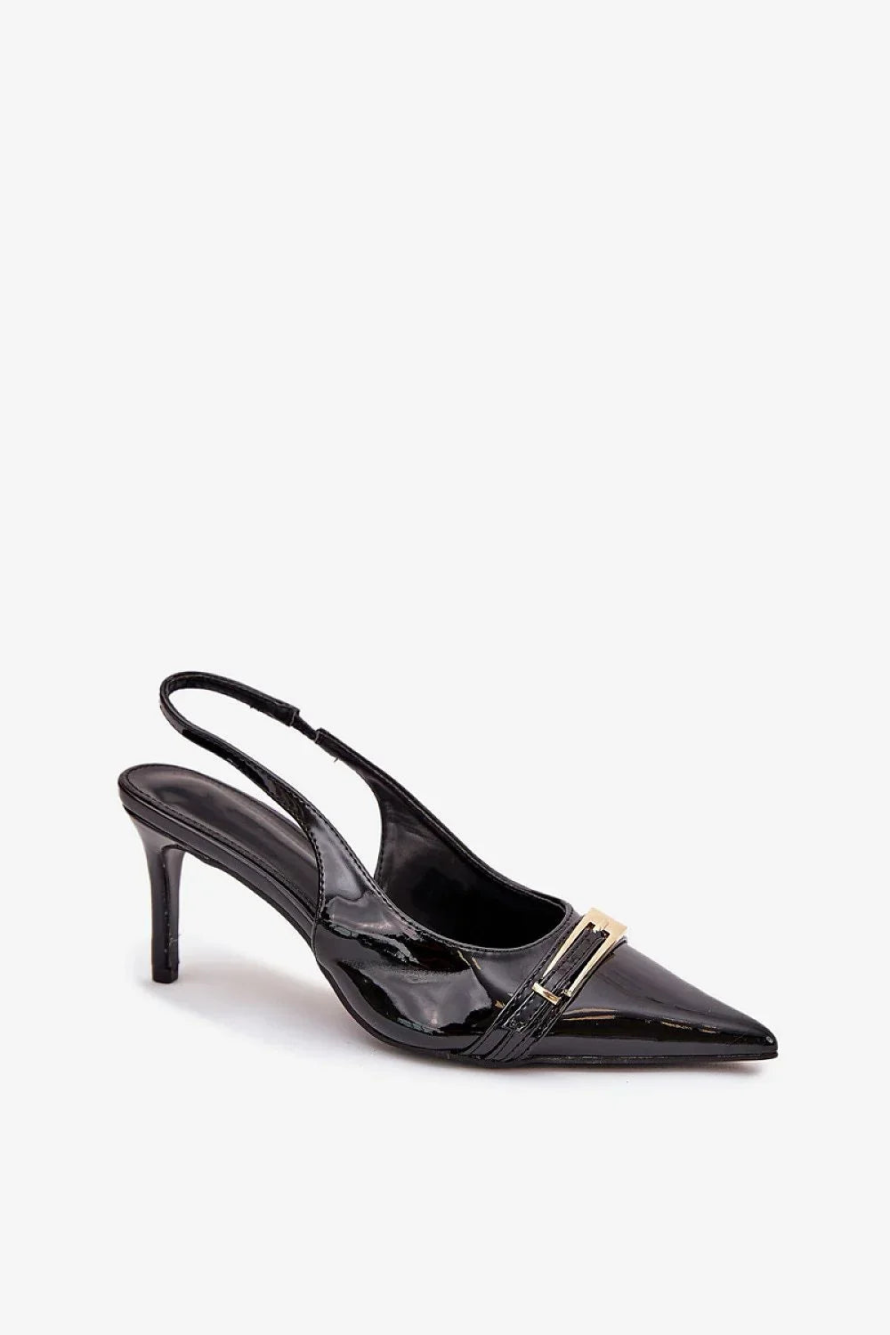 Women's Pointed Toe Buckle Stiletto Pumps-Pumps Shoes-LeStyleParfait