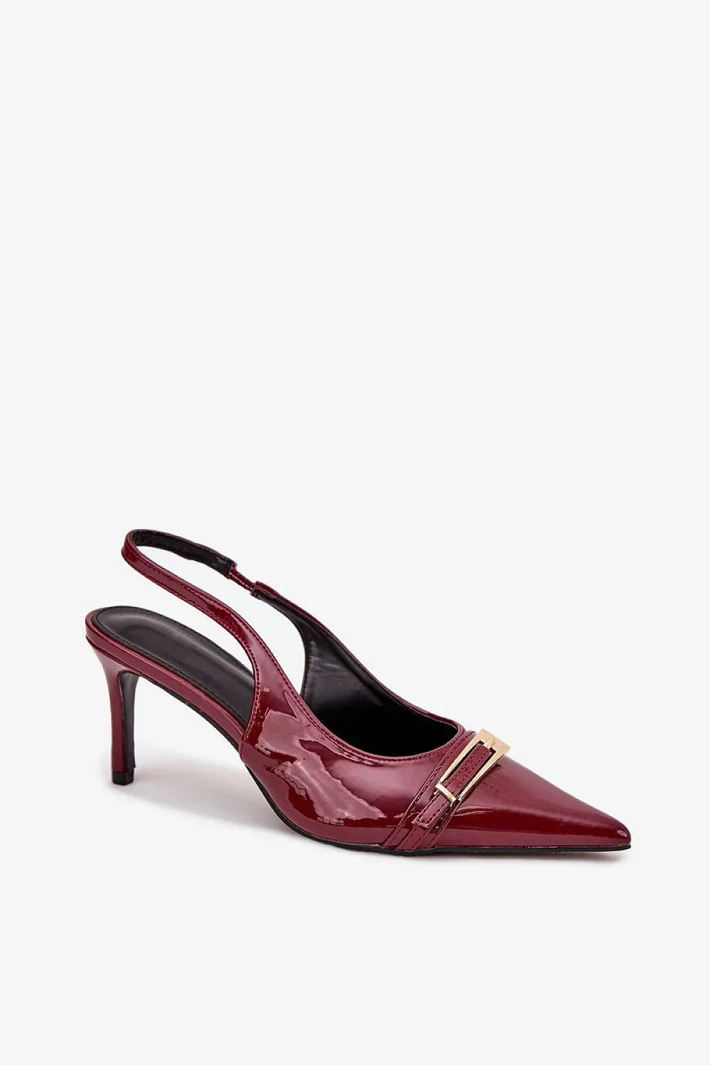 Women's Pointed Toe Buckle Stiletto Pumps-Pumps Shoes-LeStyleParfait