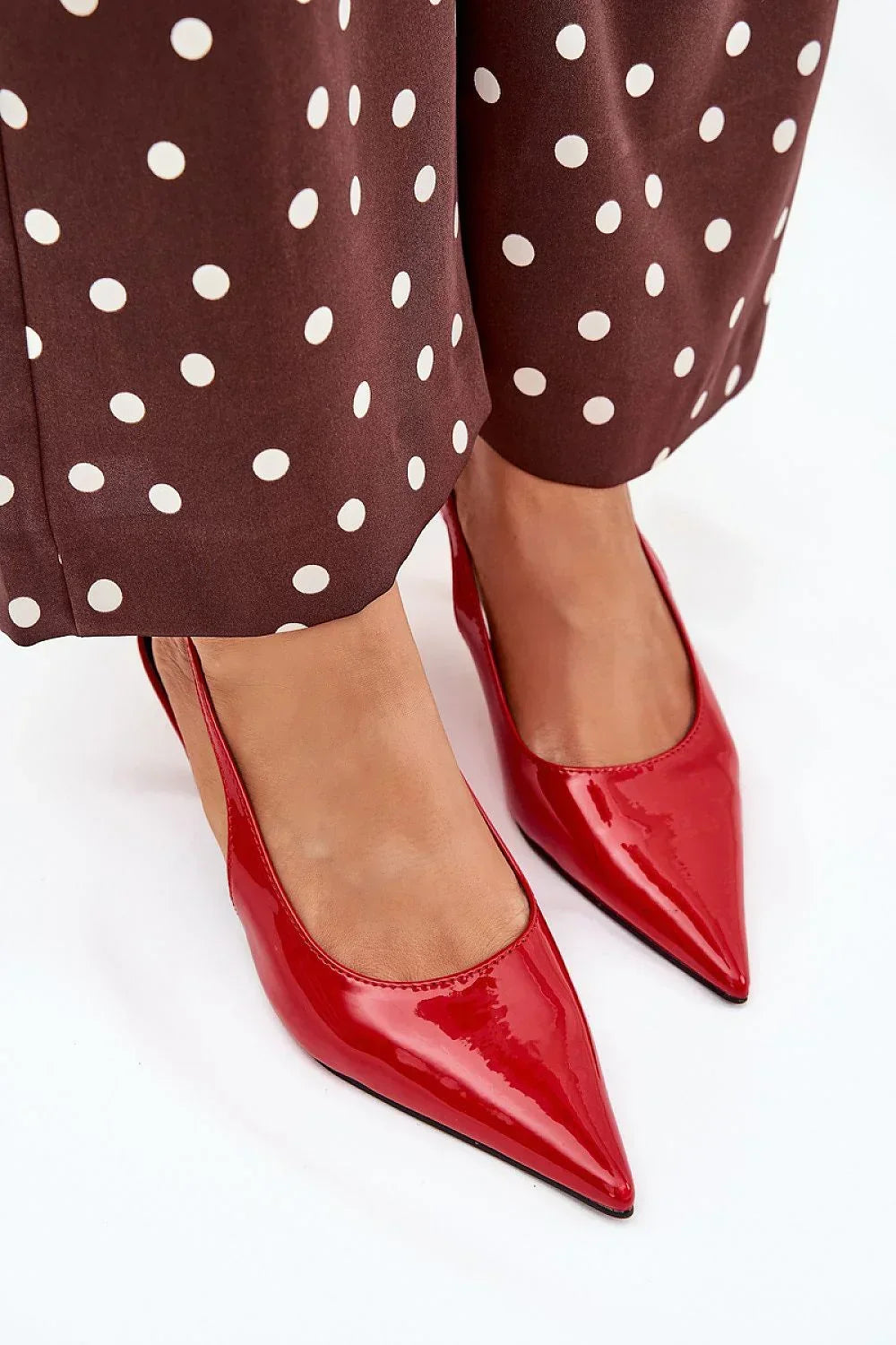 Women's Pointed Toe Mid Heel Slingback Pumps-Pumps Shoes-LeStyleParfait