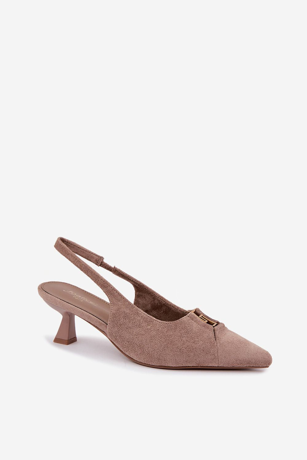 Women's Pointed Toe Slingback Block Heel Pumps-Pumps Shoes-LeStyleParfait
