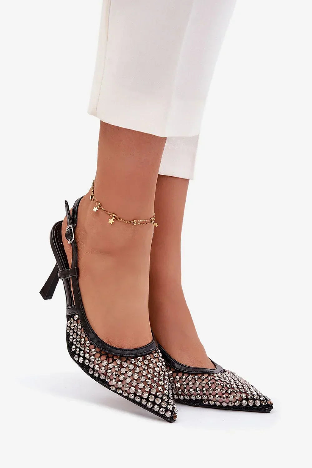 Women's Pointed Toe Slingback Stiletto Pumps-Pumps Shoes-LeStyleParfait