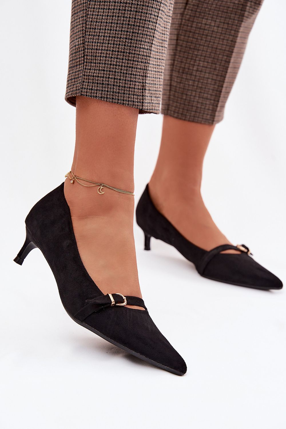 Escarpins Femme en daim à petit talon-Escarpins Femme-LeStyleParfait