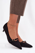 Escarpins Femme en daim à petit talon-Escarpins Femme-LeStyleParfait