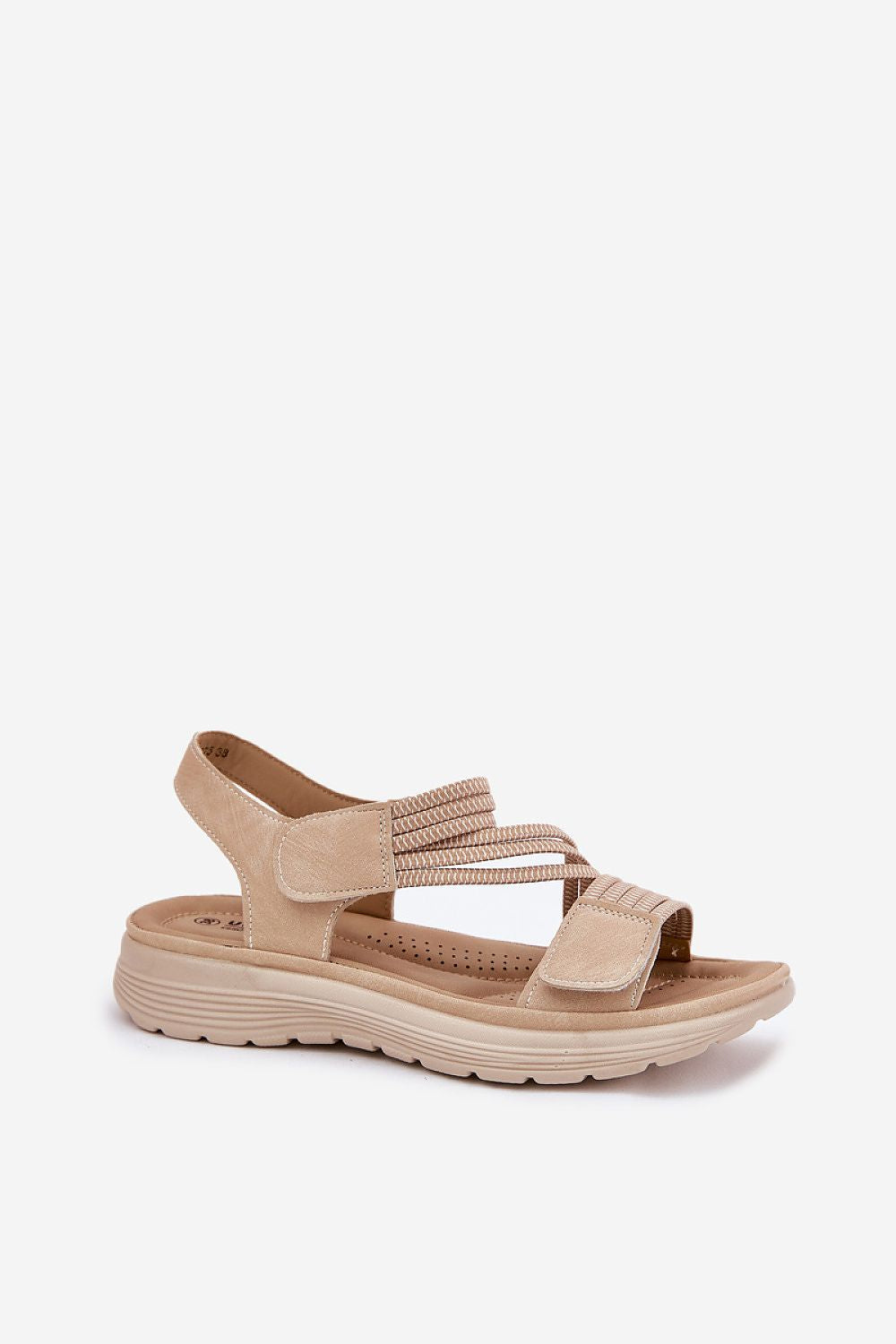 Women’s Velcro Elastic Flat Sandals-Women's Sandals-LeStyleParfait
