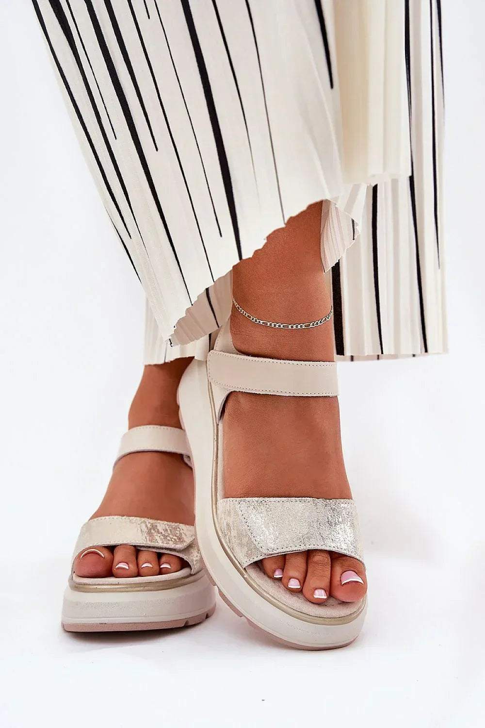 Women’s Wedge Velcro Sandals-Women's Sandals-LeStyleParfait