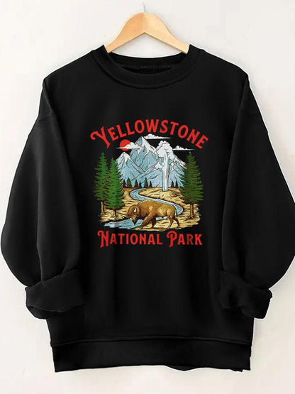 Yellowstone Print Women Sweatshirt - Women Sweatshirt - LeStyleParfait