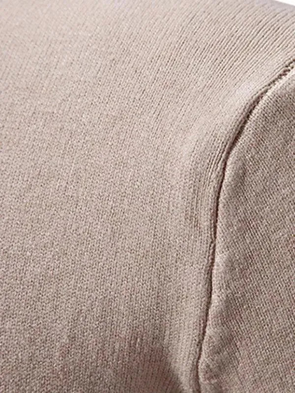 Zipper Turtleneck Men Pullover Sweater - Pullover Sweater - LeStyleParfait